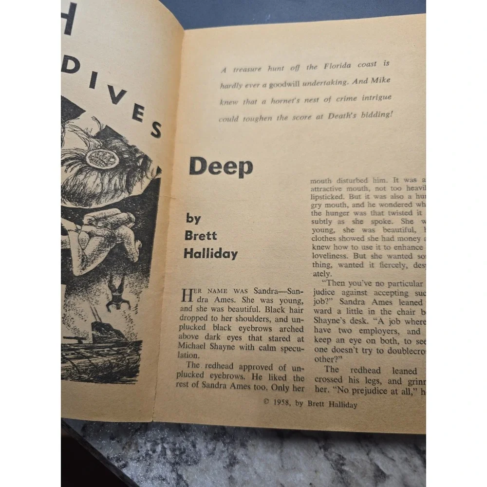 Mike Shayne Mystery Magazine January 1959 Brett Halliday Frank Ward